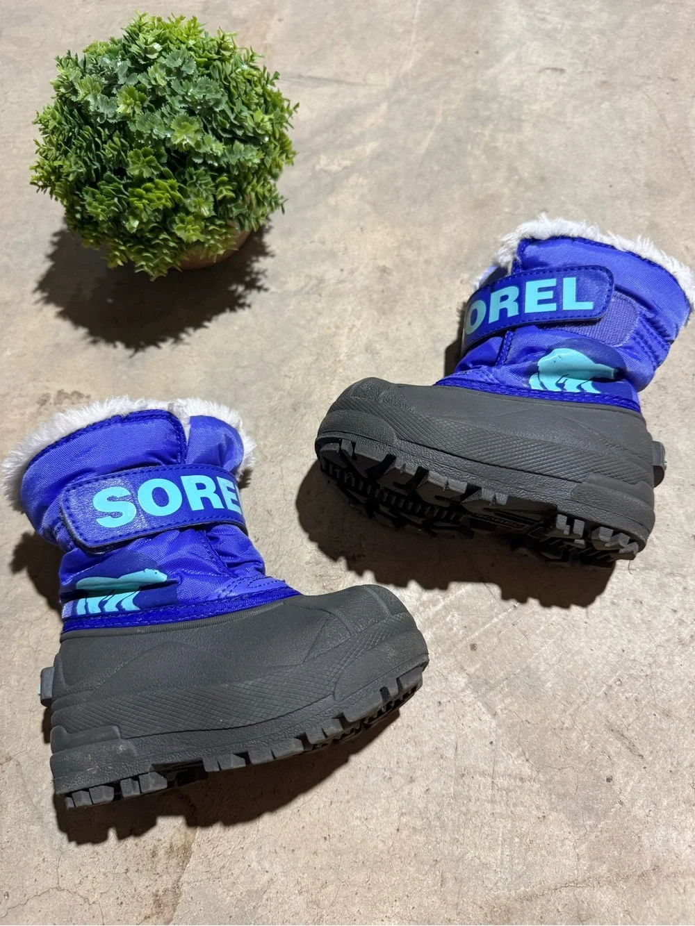 Sorel Blue Toddler Snow Boots Unisex Size 6 Cozy Winter Waterproof